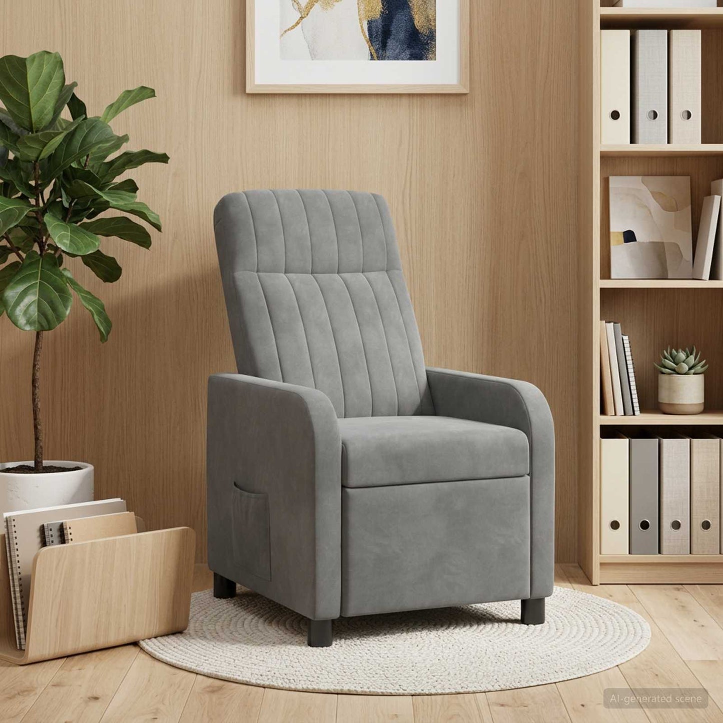 Recliner Mørkegrå Velour (V)