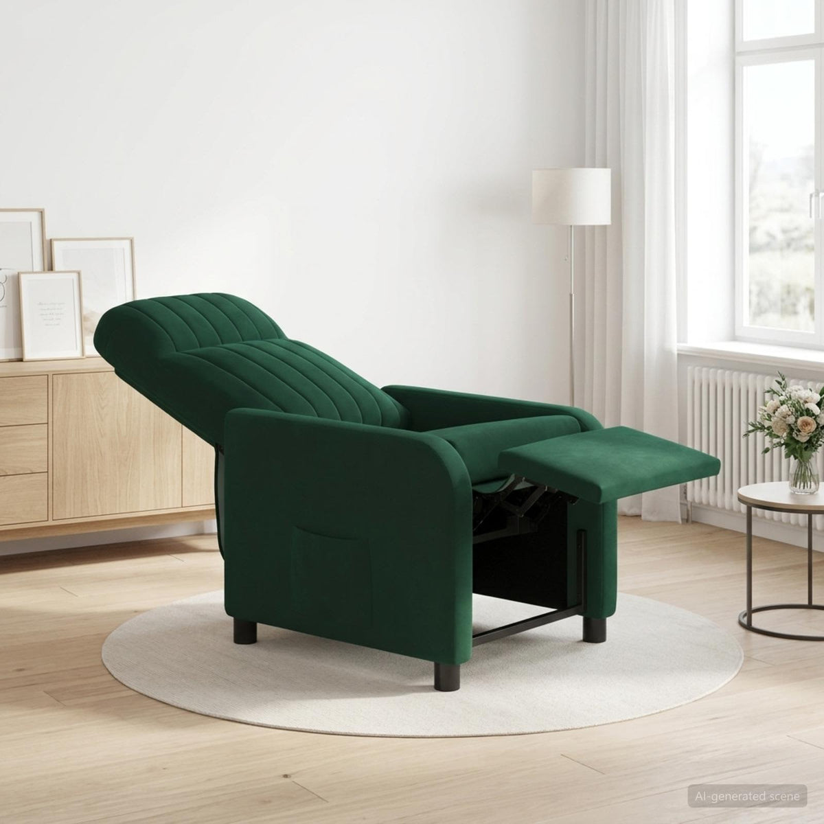 Recliner Mørkegrøn Velour (V)