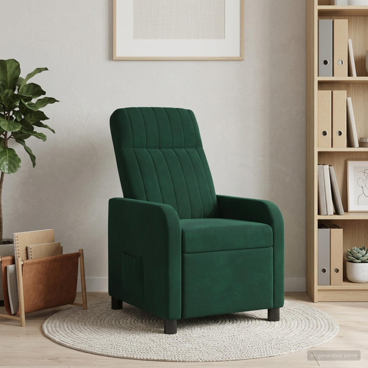 Recliner Mørkegrøn Velour (V)