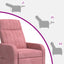 Recliner Lyserød Velour (V)