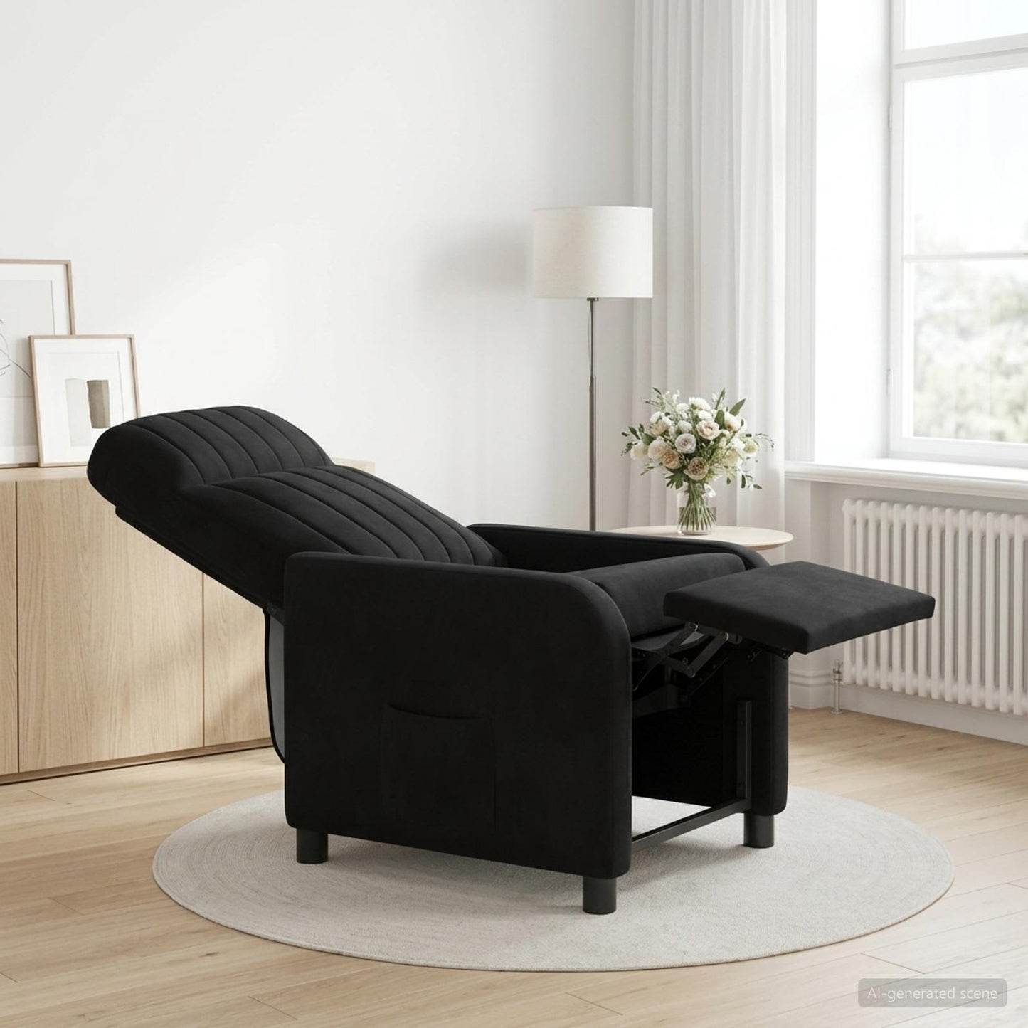 Recliner Sort Velour (V)