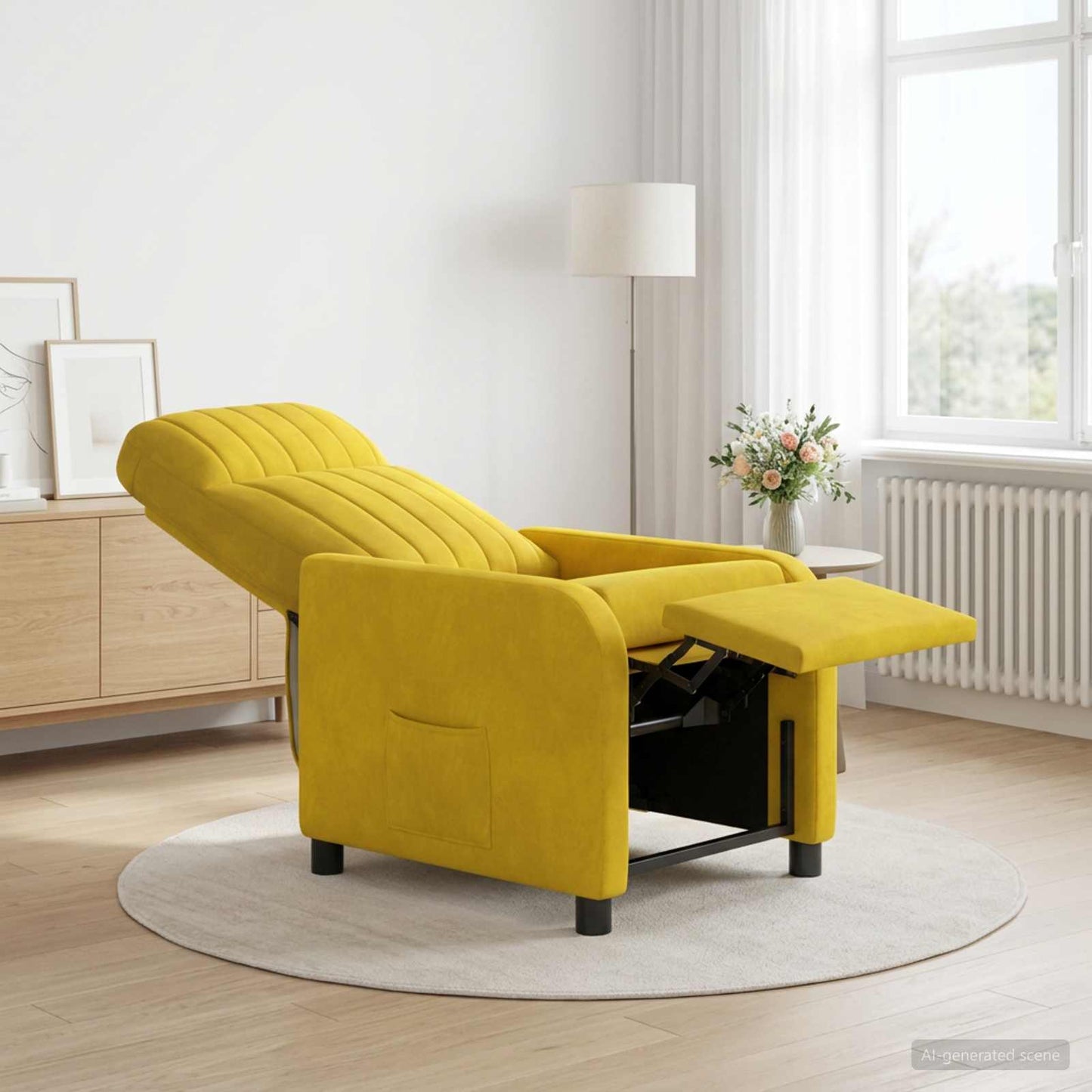 Recliner Gul Velour (V)
