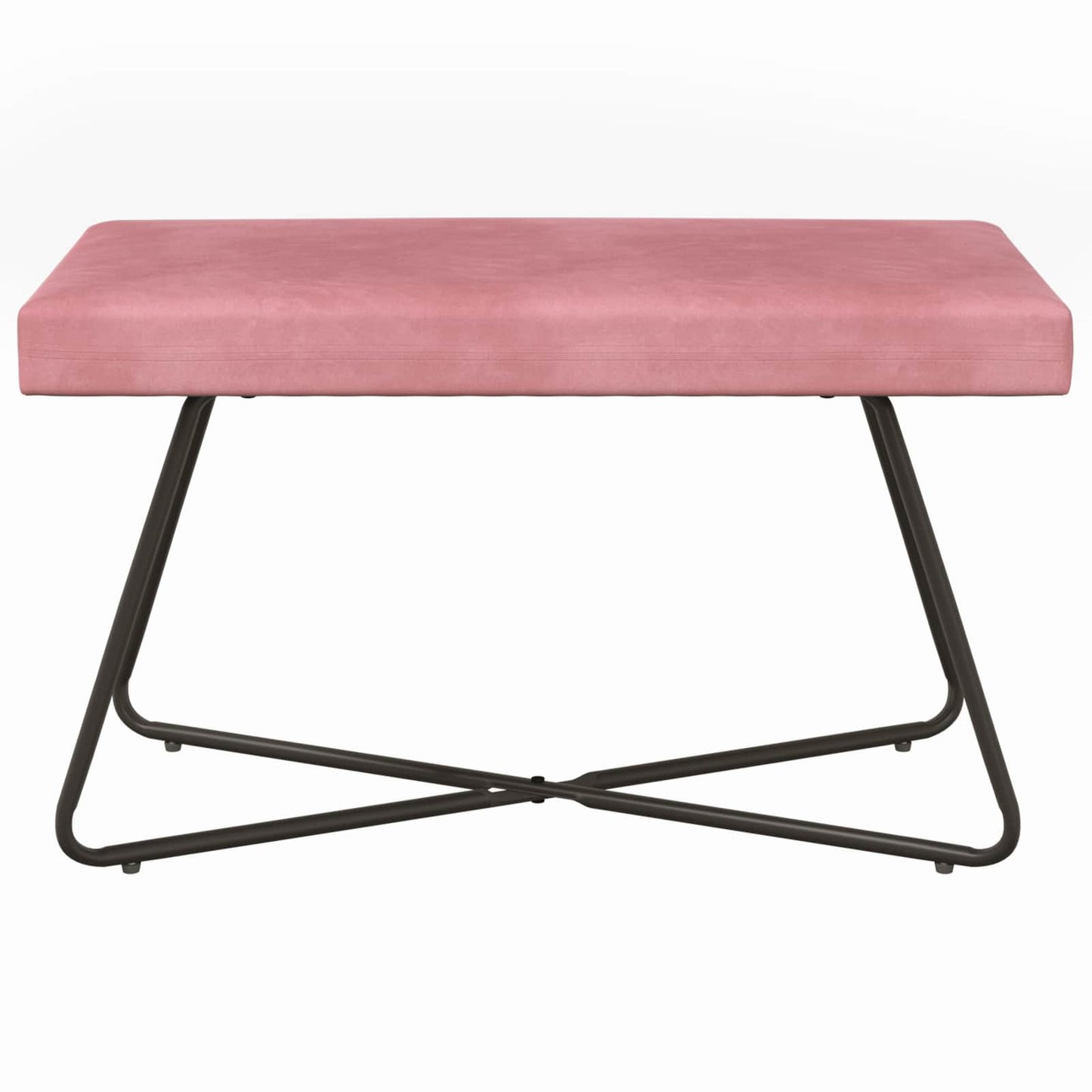 bænk Lyserød 80 x 40 x 45 cm Fløjl