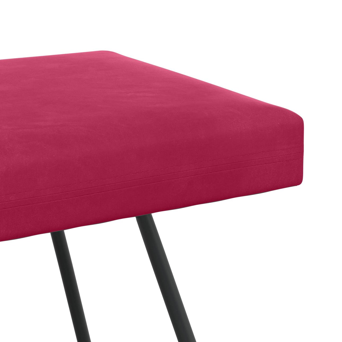 bænk Vinrød 80 x 40 x 45 cm Fløjl