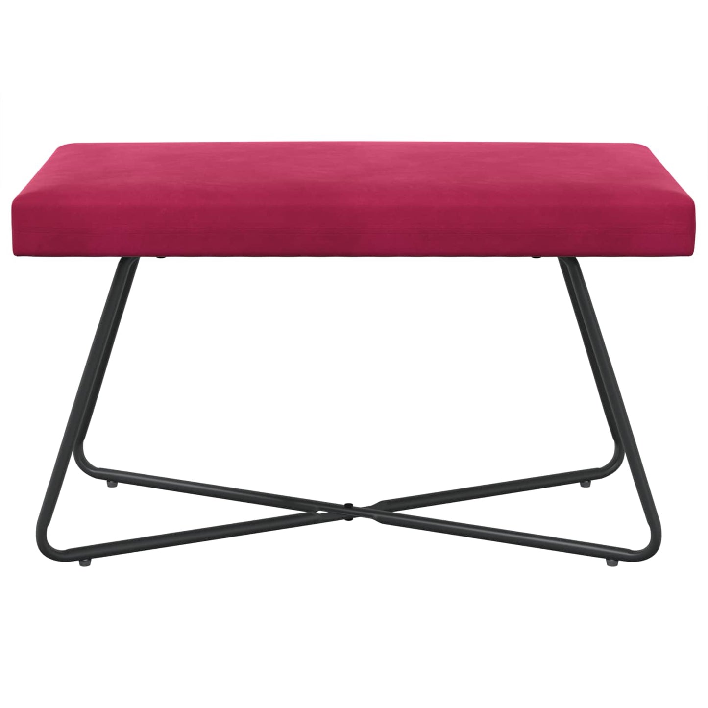 bænk Vinrød 80 x 40 x 45 cm Fløjl