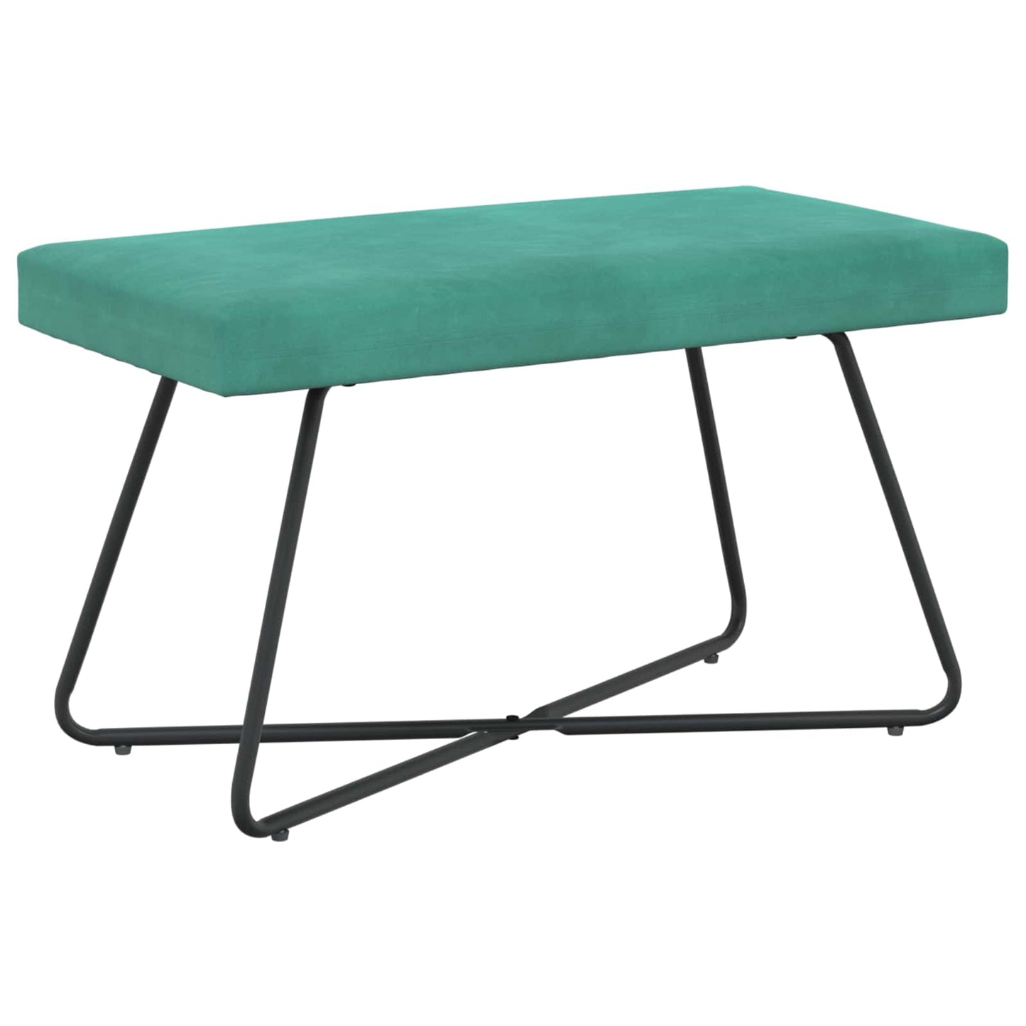 bænk Turkis 80 x 40 x 45 cm Fløjl