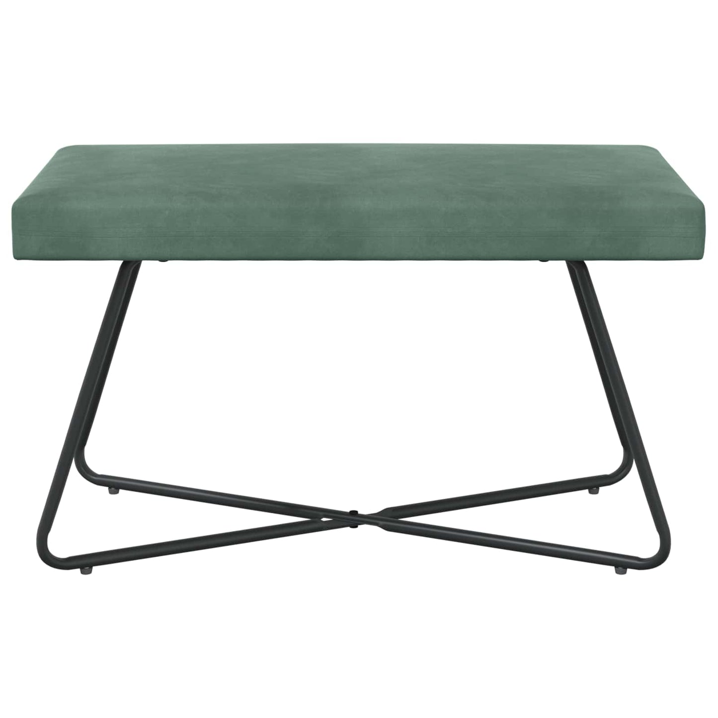 bænk Havgrøn 80 x 40 x 45 cm Fløjl