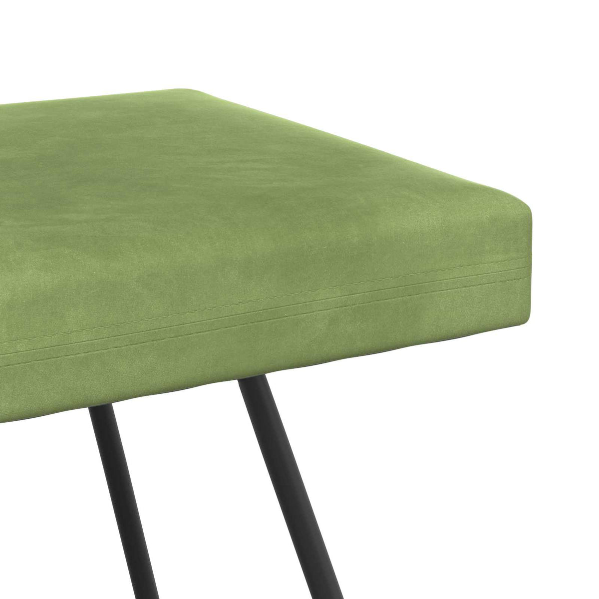 bænk Lys grøn 110 x 40 x 45 cm Fløjl
