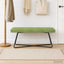 bænk Lys grøn 110 x 40 x 45 cm Fløjl