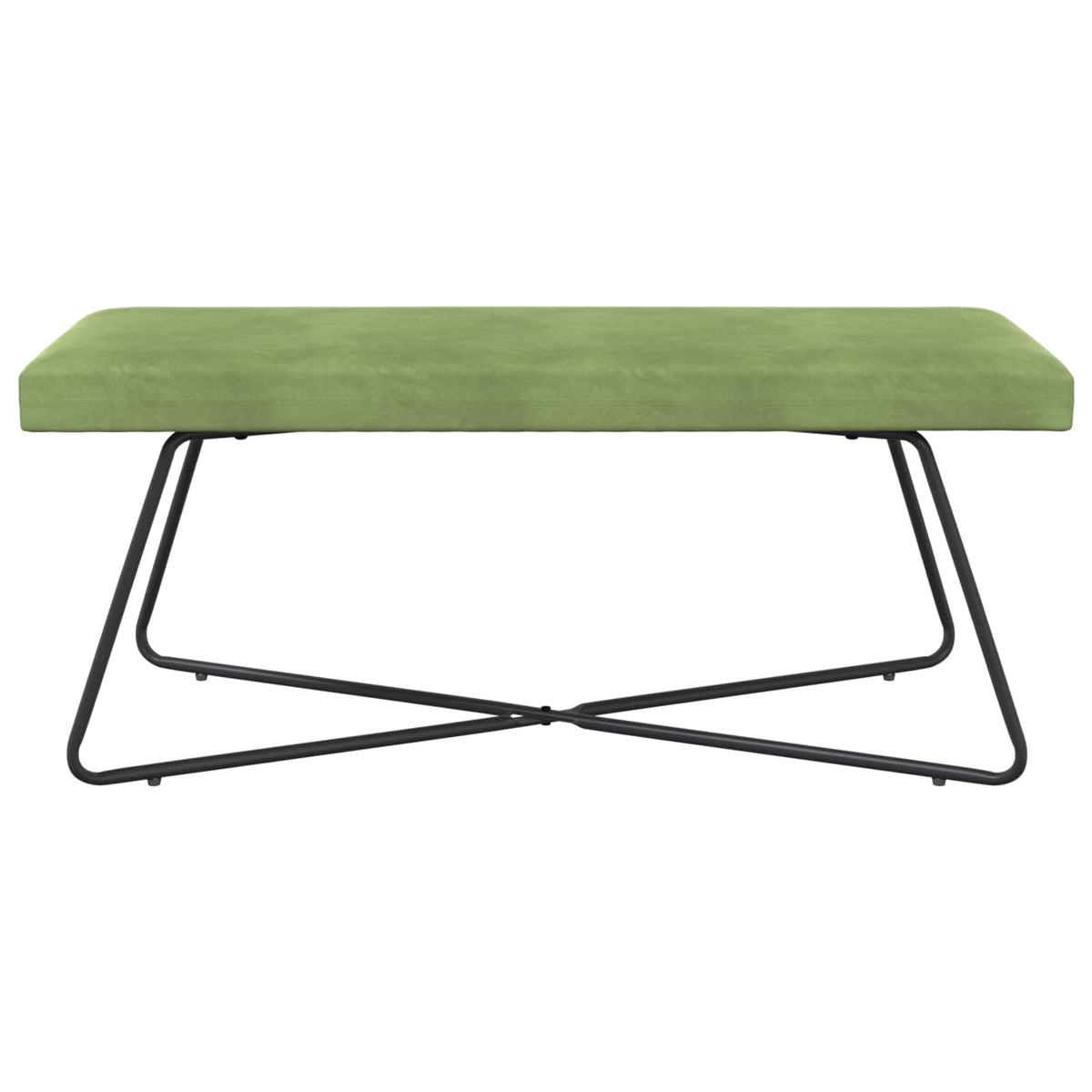 bænk Lys grøn 110 x 40 x 45 cm Fløjl