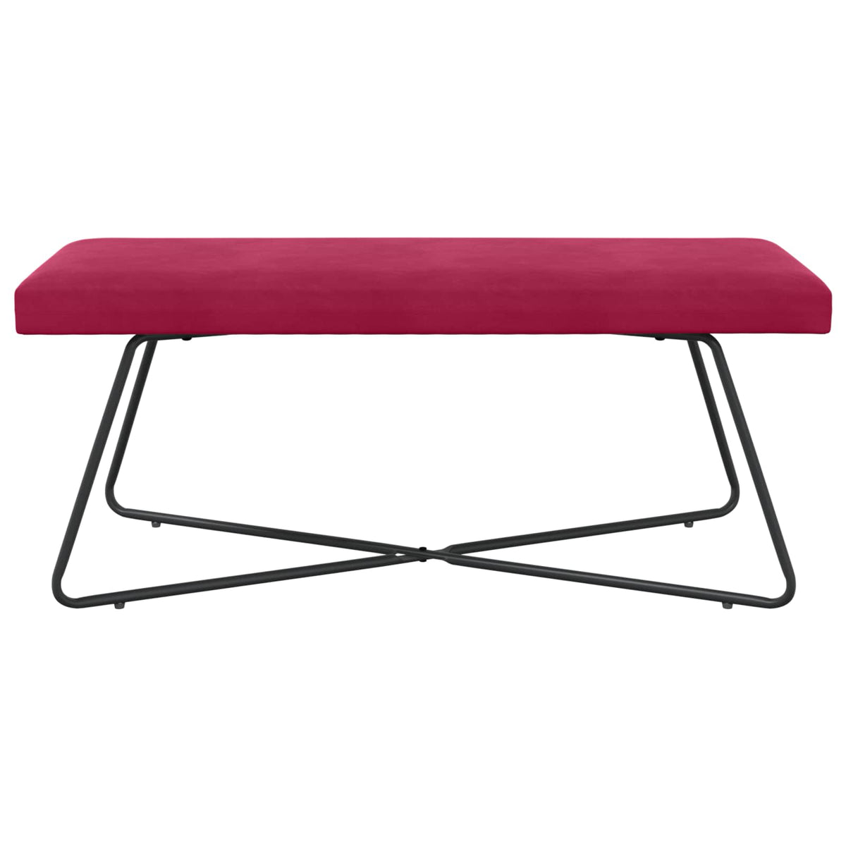 bænk Vinrød 110 x 40 x 45 cm Fløjl