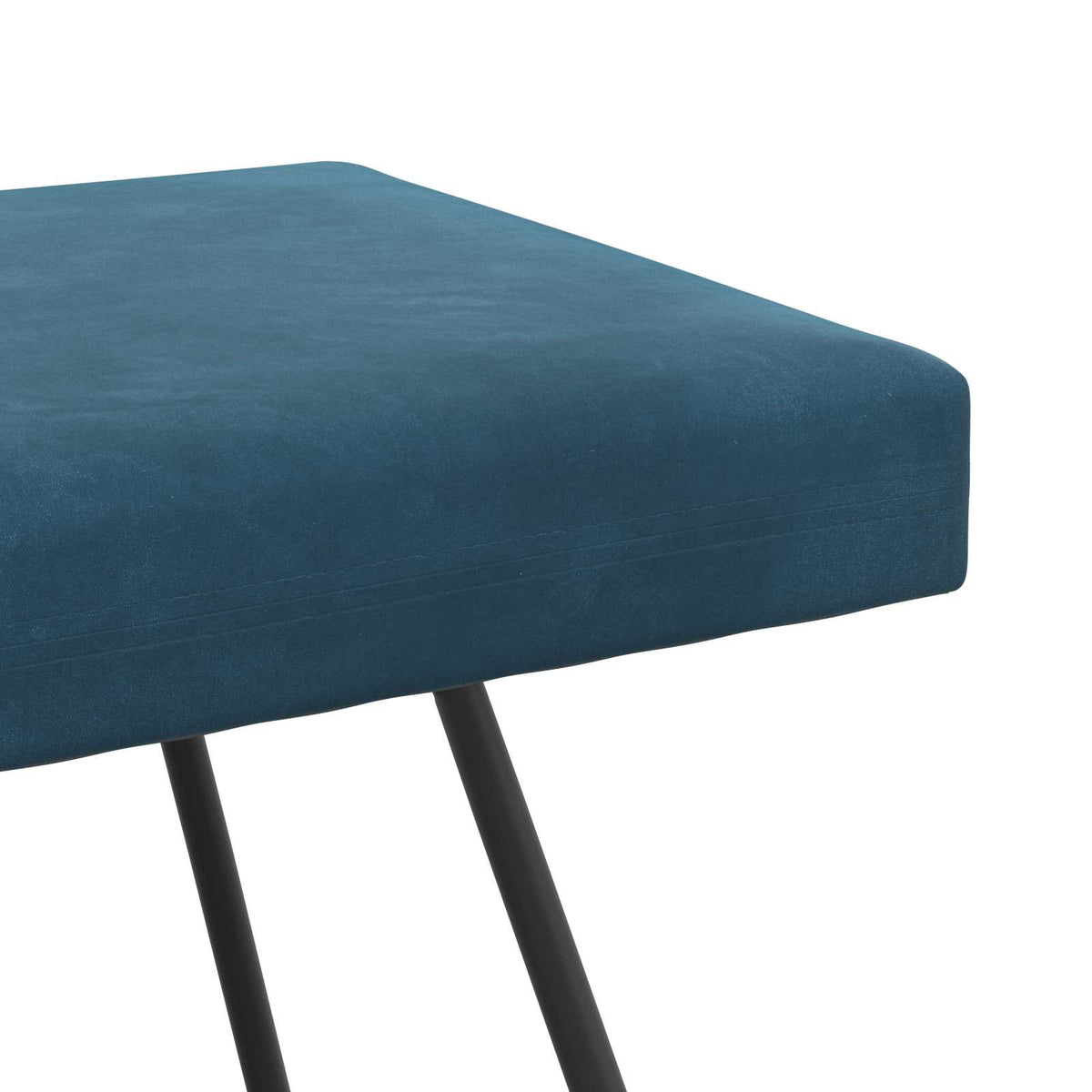 bænk Blå 110 x 40 x 45 cm Fløjl