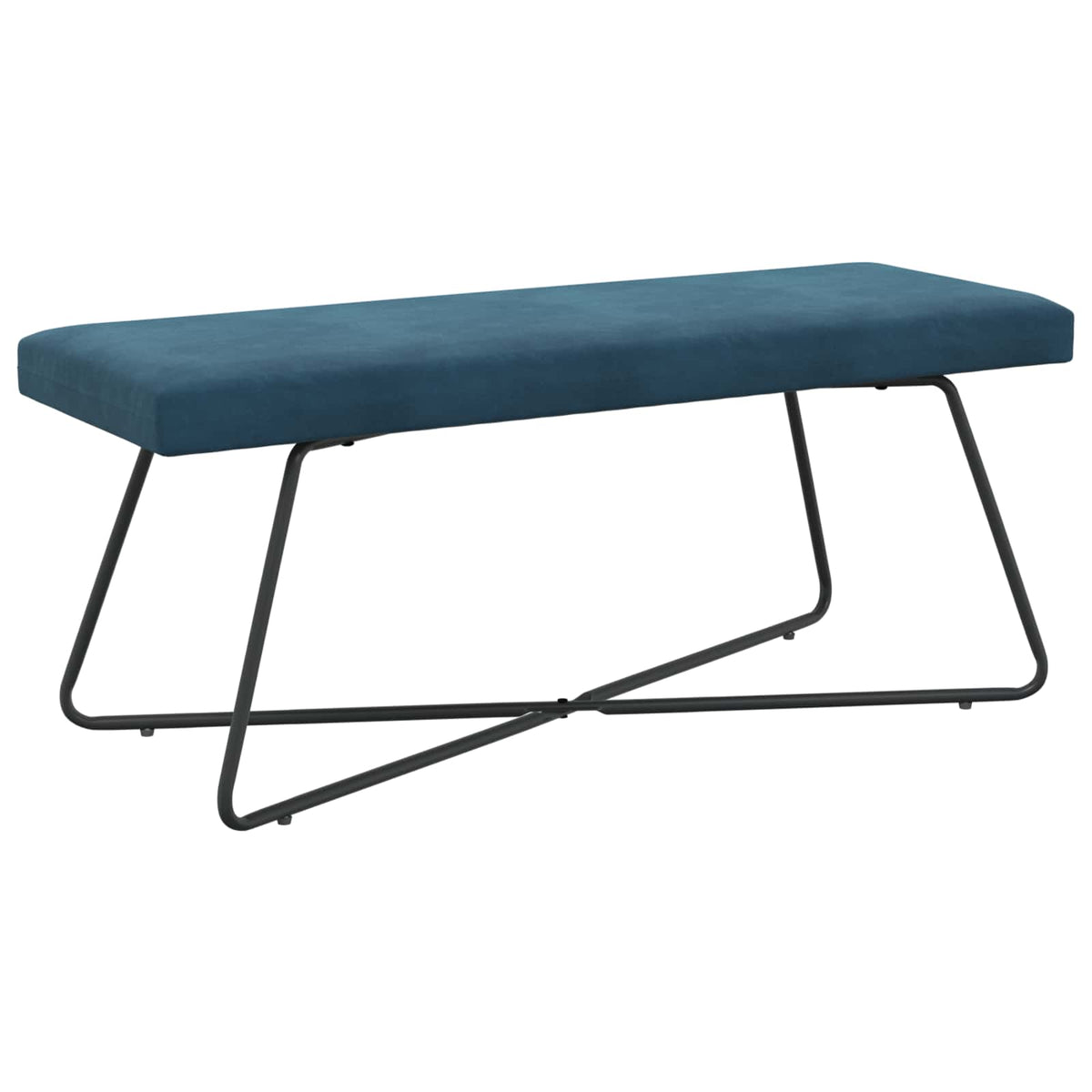 bænk Blå 110 x 40 x 45 cm Fløjl