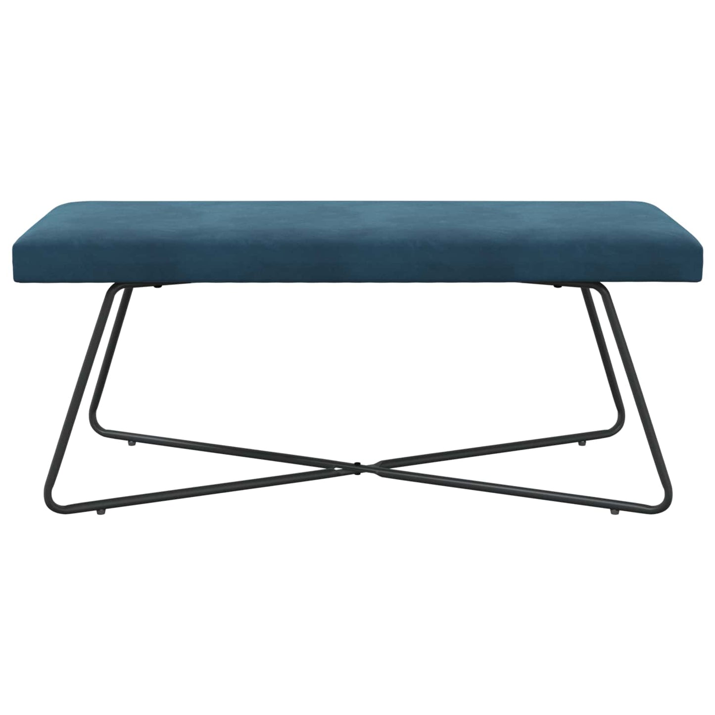 bænk Blå 110 x 40 x 45 cm Fløjl