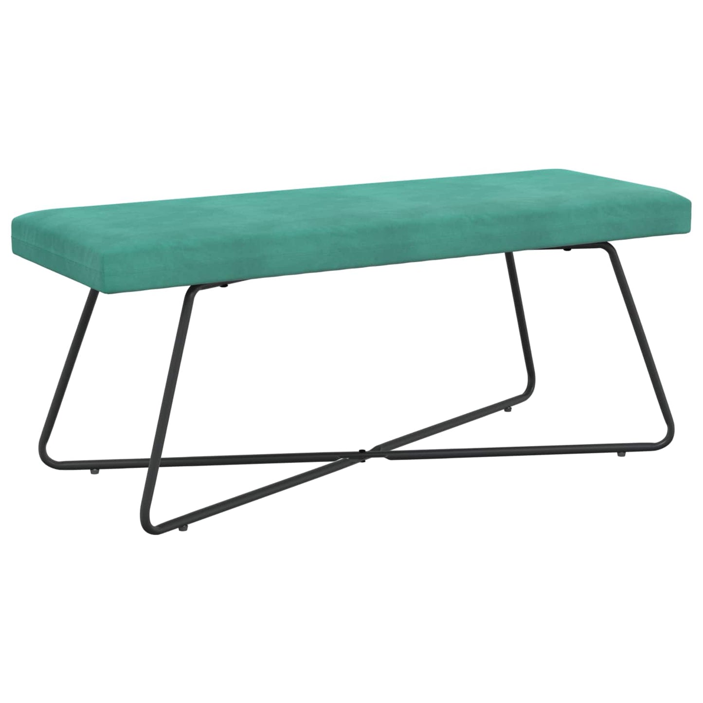 bænk Turkis 110 x 40 x 45 cm Fløjl