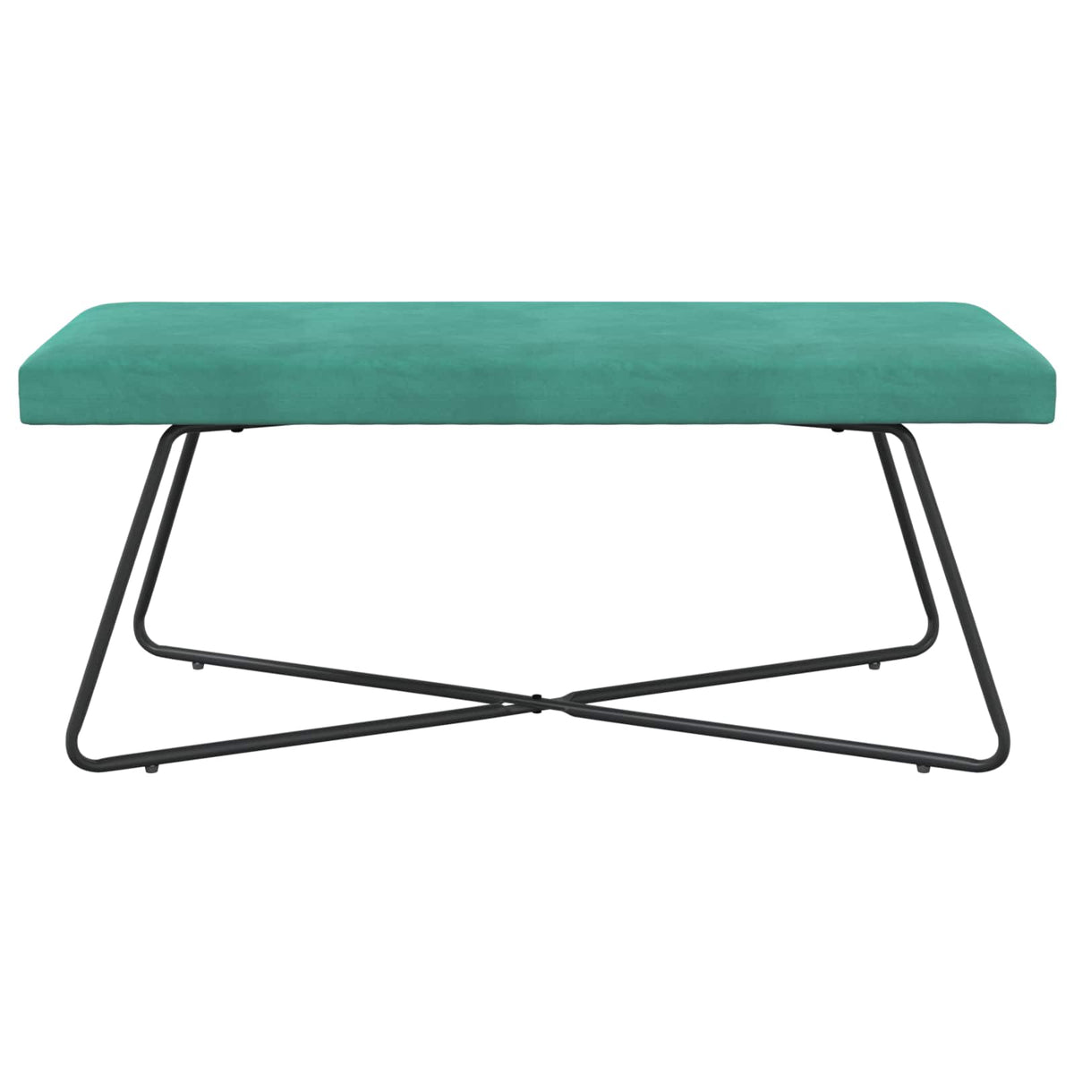 bænk Turkis 110 x 40 x 45 cm Fløjl