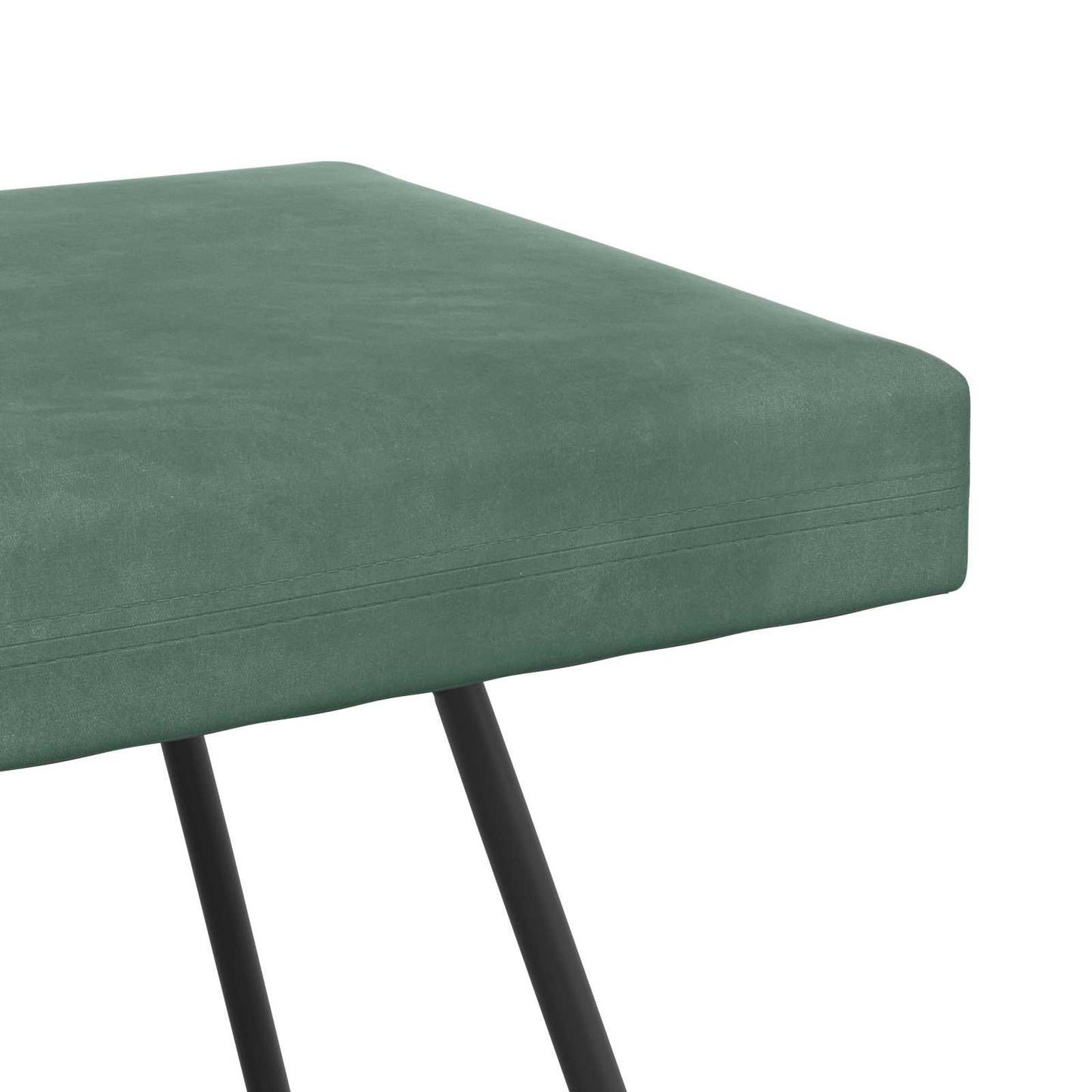 bænk Havgrøn 110 x 40 x 45 cm Fløjl