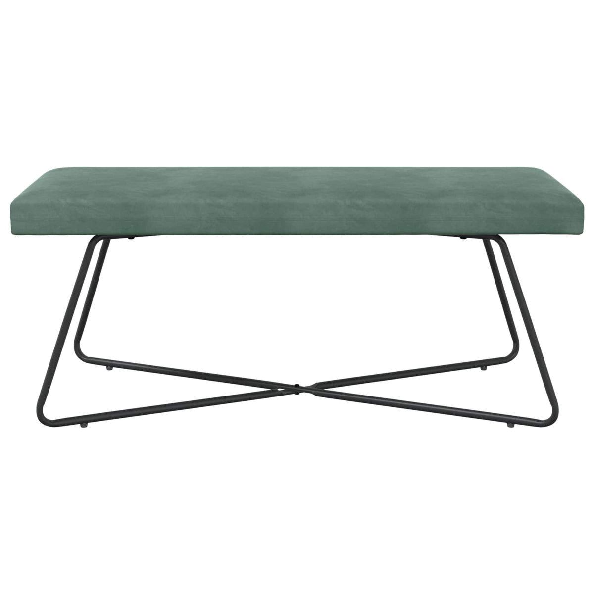 bænk Havgrøn 110 x 40 x 45 cm Fløjl