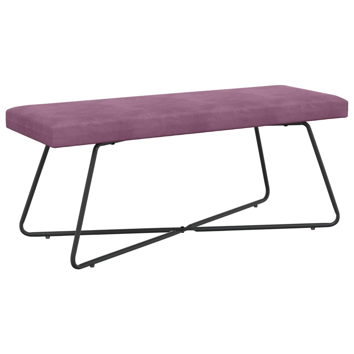 bænk Lilla 110 x 40 x 45 cm Fløjl