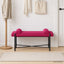 Knappet bænk med puder Vinrød 110 x 40 x 46 cm Fløjl