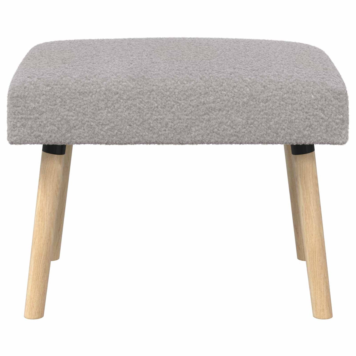 bænk Ensfarvet Lysegrå 60 x 40 x 45 cm Bouclé