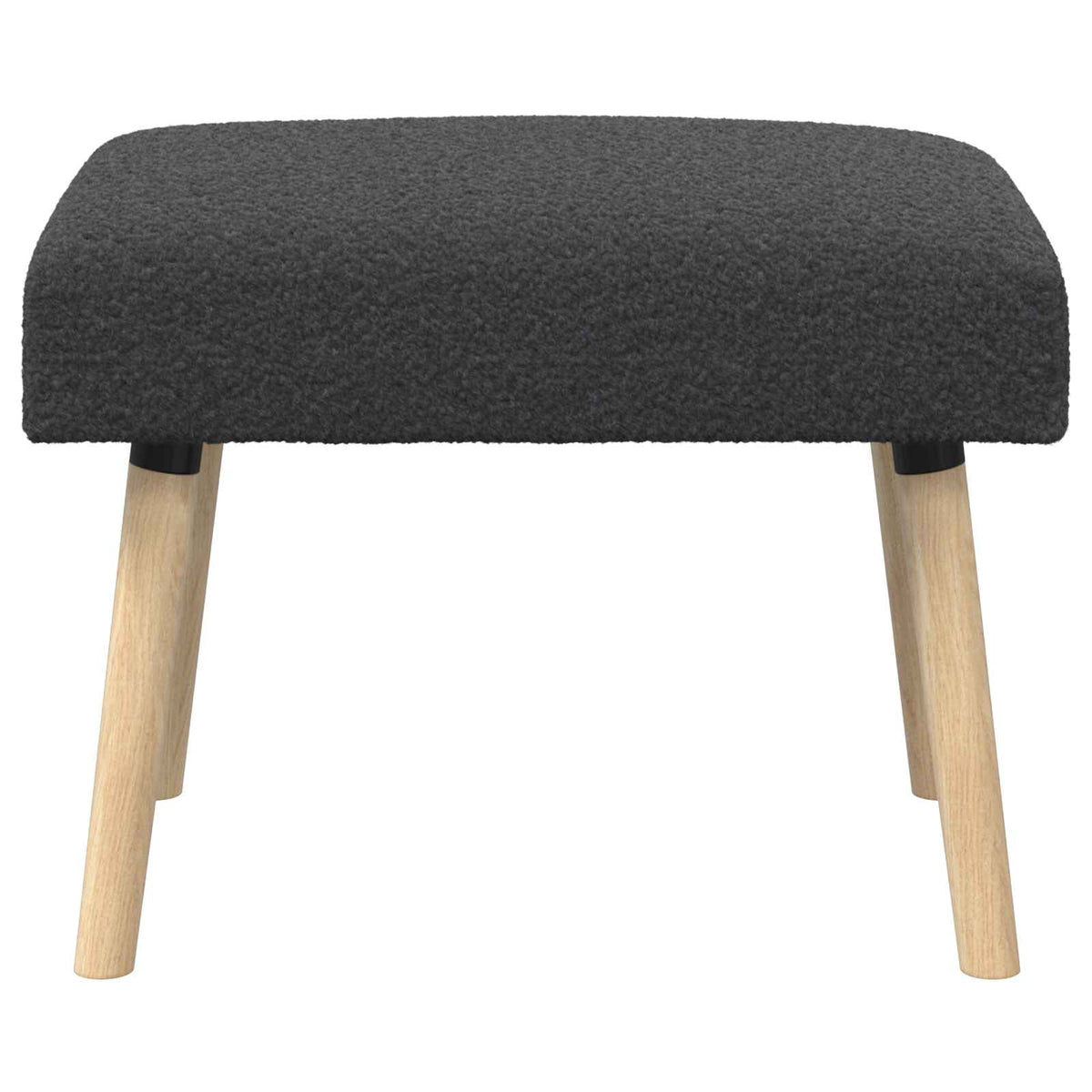 bænk Ensfarvet Mørkegrå 60 x 40 x 45 cm Bouclé