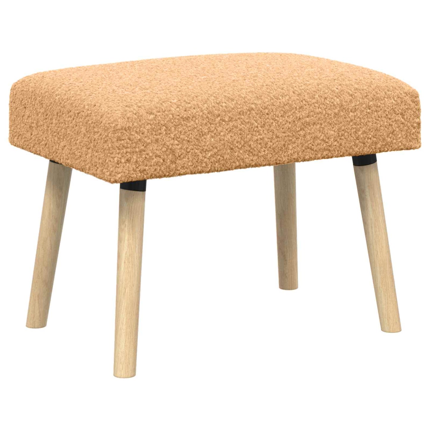 bænk Ensfarvet Beige 60 x 40 x 45 cm Bouclé