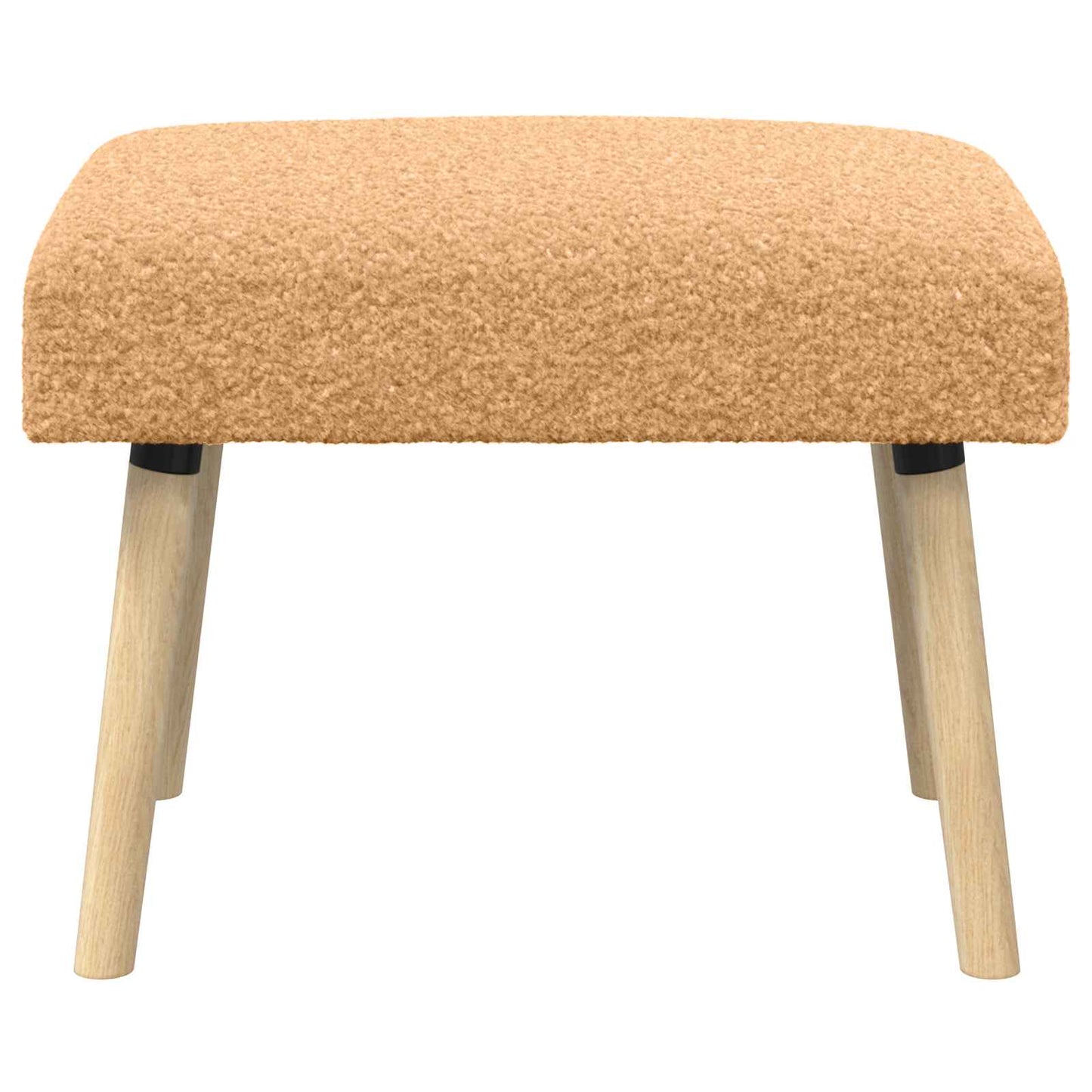 bænk Ensfarvet Beige 60 x 40 x 45 cm Bouclé