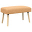 bænk Ensfarvet Beige 80 x 40 x 46 cm Bouclé