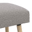 bænk Ensfarvet Lysegrå 110 x 40 x 46 cm Bouclé