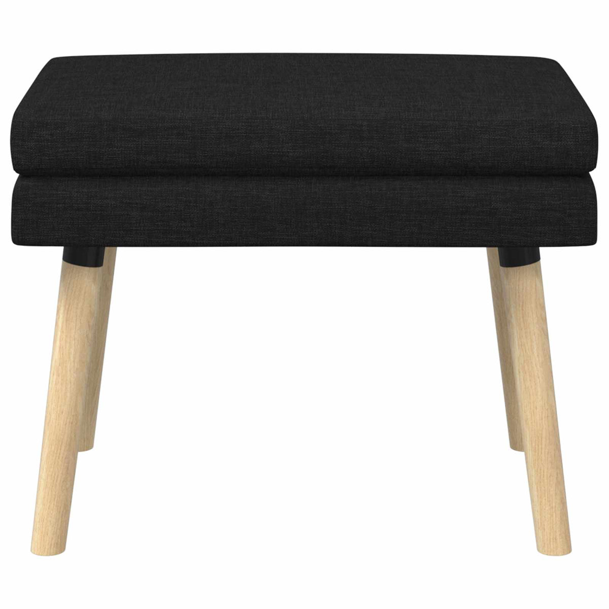 Dobbeltlagret bænk Sort 60 x 40 x 46 cm Stof