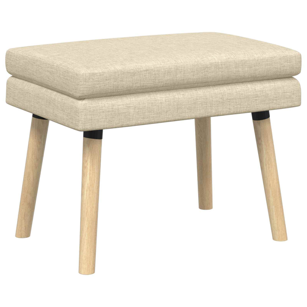 Dobbeltlagret bænk Cremefarvet 60 x 40 x 46 cm Stof