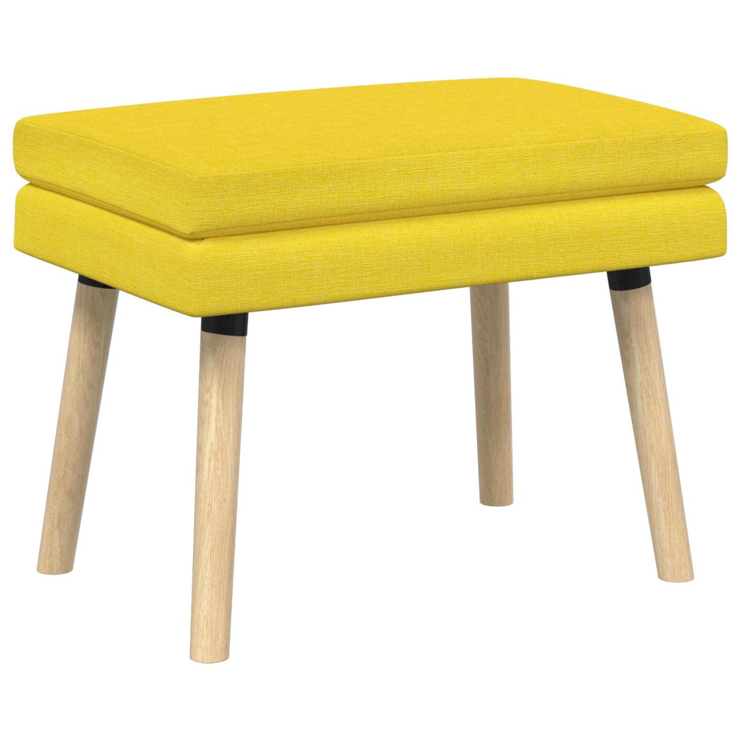 Dobbeltlagret bænk Lys Gul 60 x 40 x 46 cm Stof