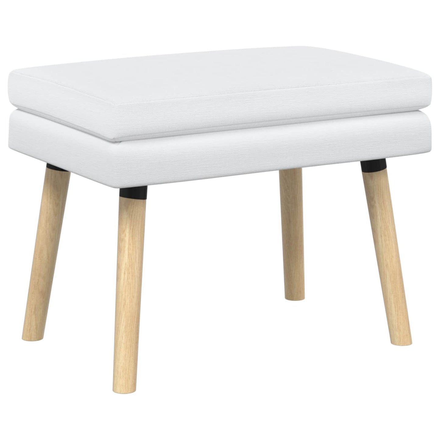 Dobbeltlagret bænk Hvid 60 x 40 x 46 cm Stof