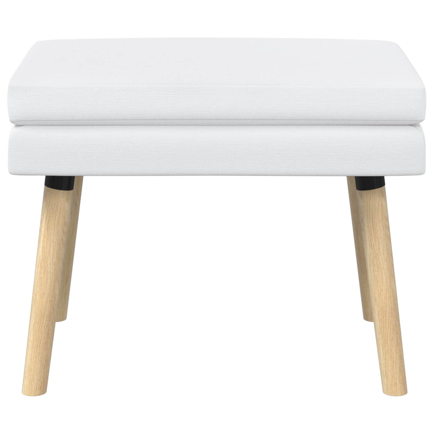 Dobbeltlagret bænk Hvid 60 x 40 x 46 cm Stof