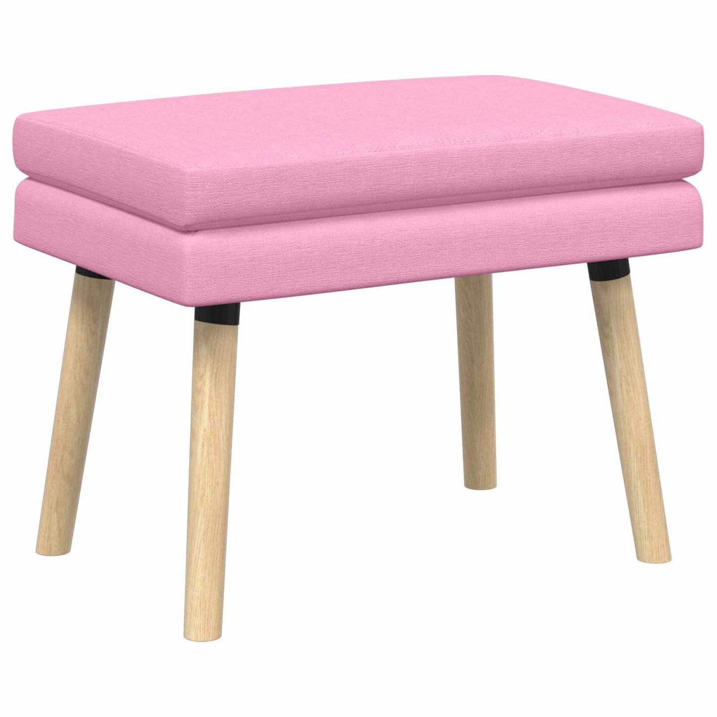 Dobbeltlagret bænk Lyserød 60 x 40 x 46 cm Stof