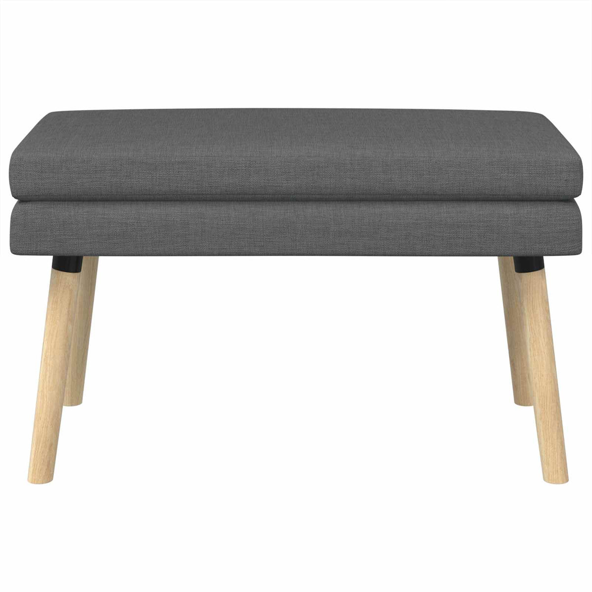 Dobbeltlagret bænk Mørkegrå 80 x 40 x 47 cm Stof