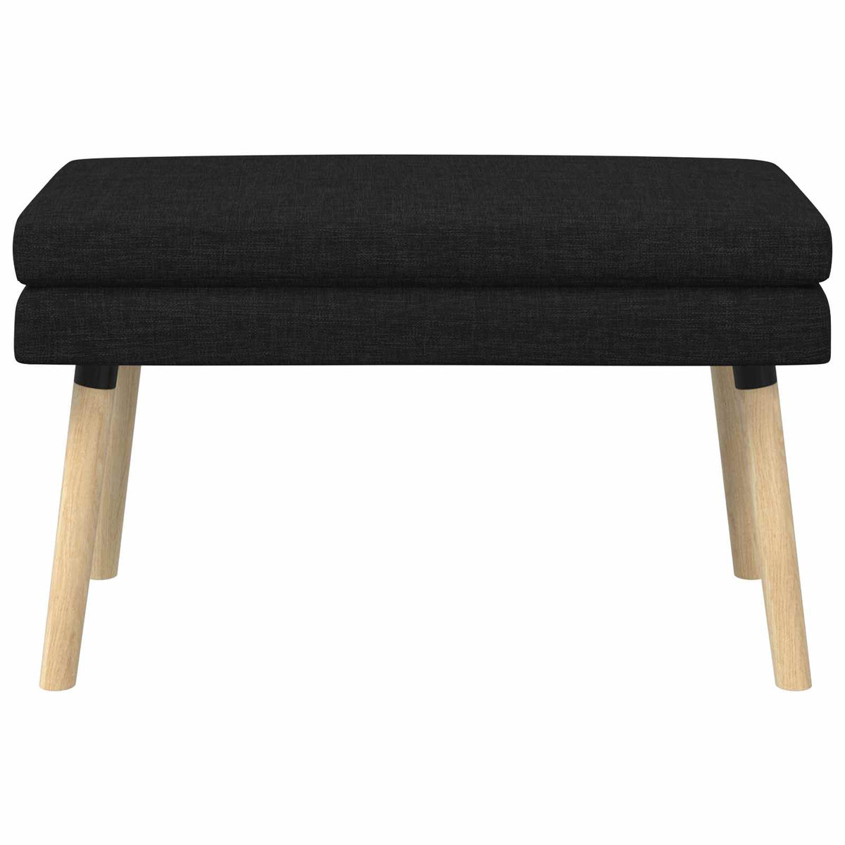 Dobbeltlagret bænk Sort 80 x 40 x 47 cm Stof