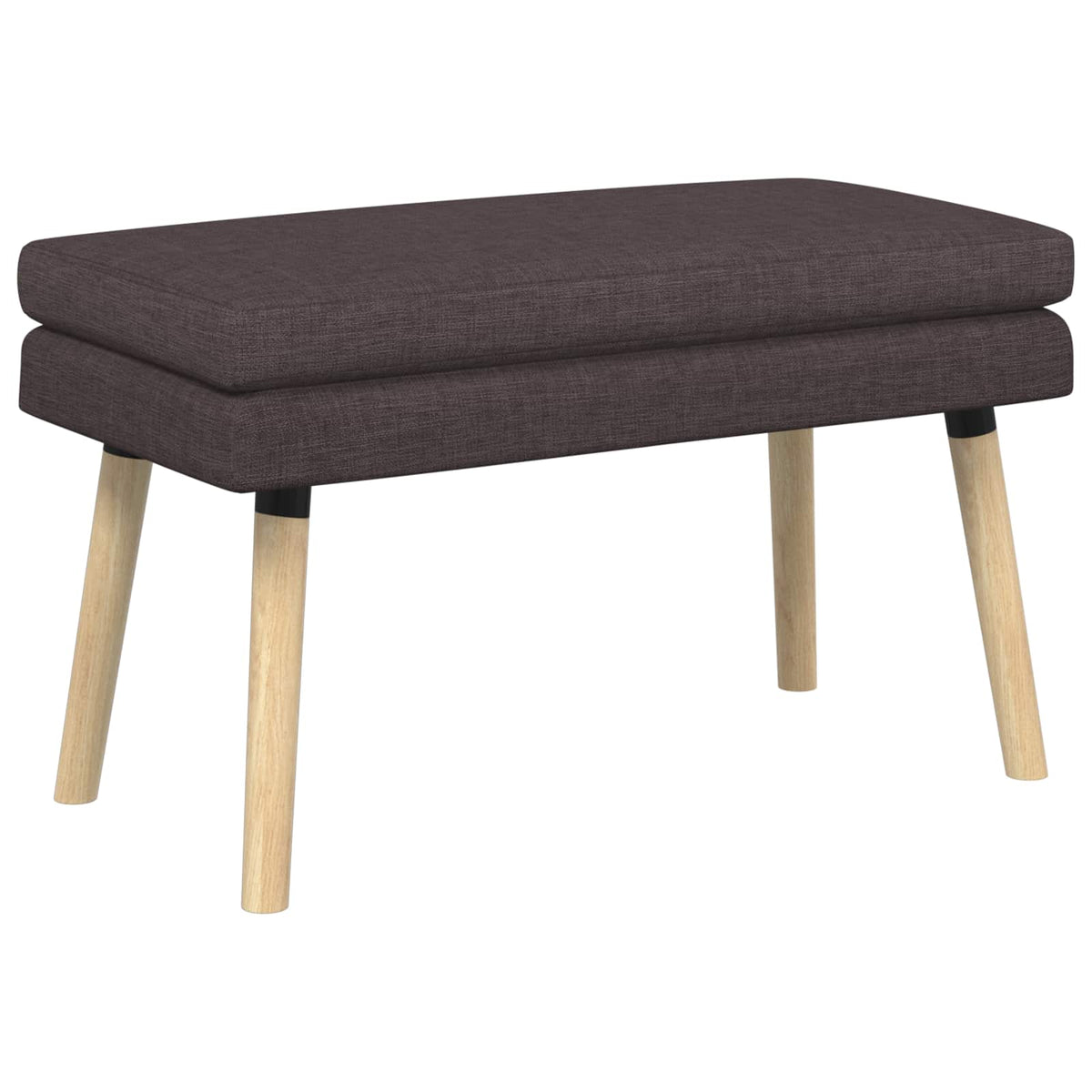 Dobbeltlagret bænk Mørk Brun 80 x 40 x 47 cm Stof