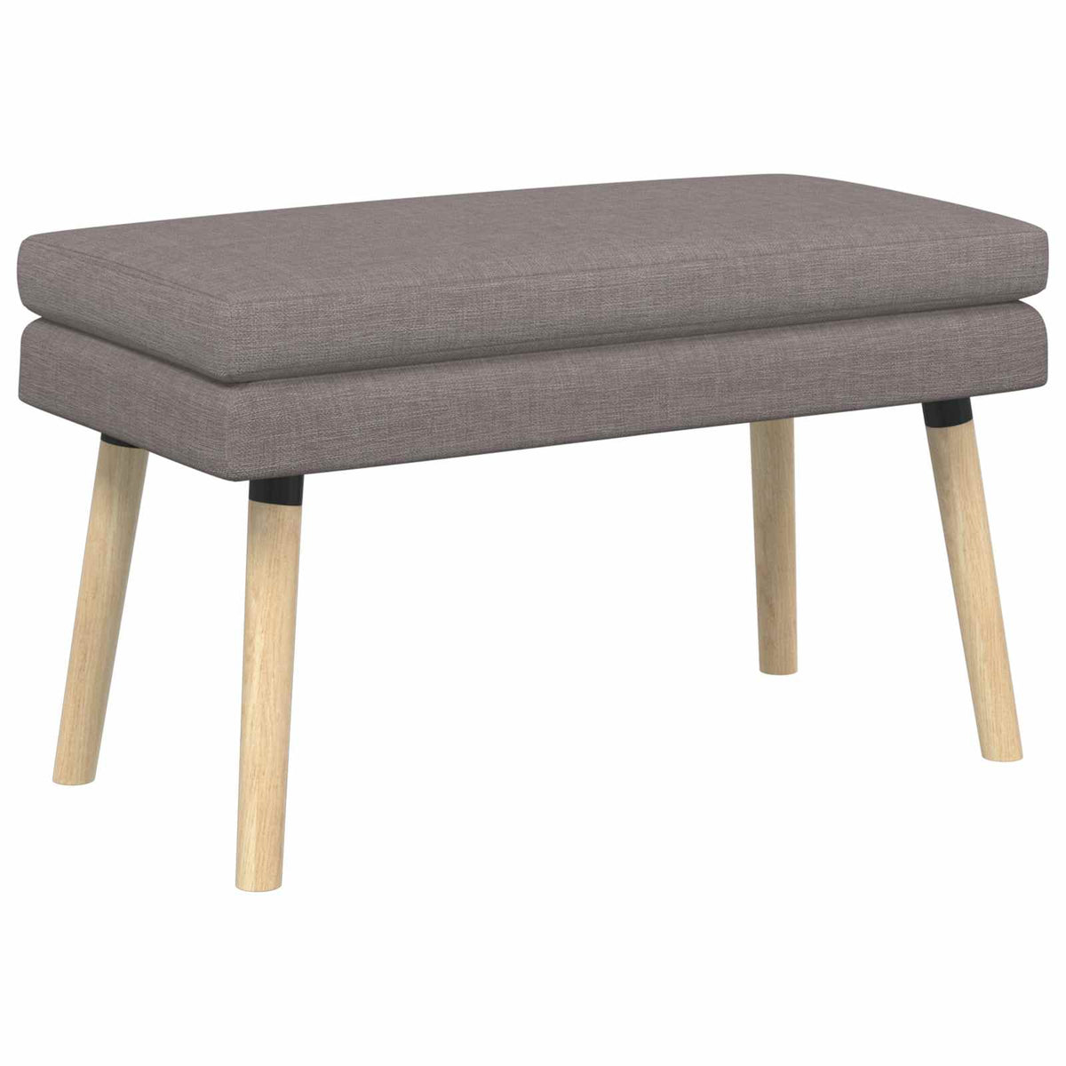 Dobbeltlagret bænk Gråbrun 80 x 40 x 47 cm Stof
