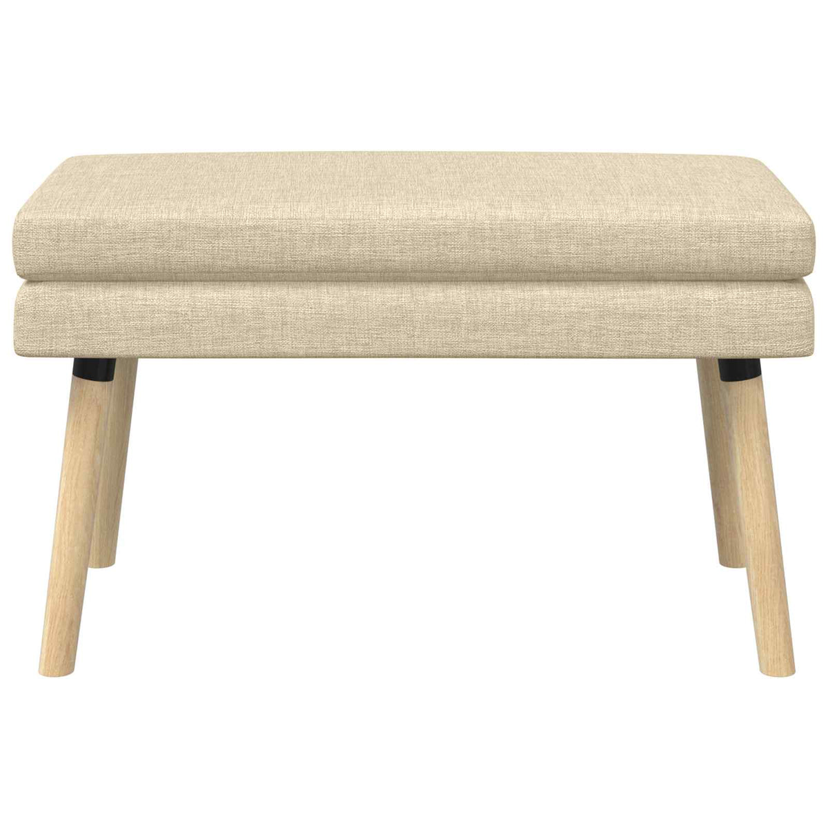 Dobbeltlagret bænk Cremefarvet 80 x 40 x 47 cm Stof