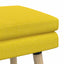 Dobbeltlagret bænk Lys Gul 80 x 40 x 47 cm Stof