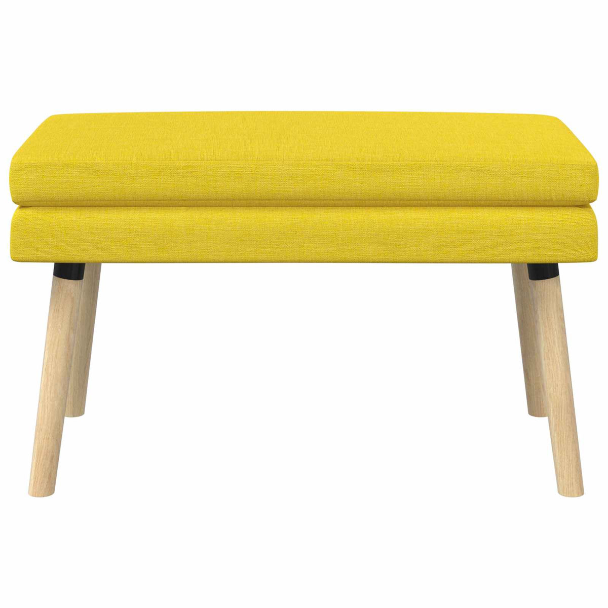 Dobbeltlagret bænk Lys Gul 80 x 40 x 47 cm Stof