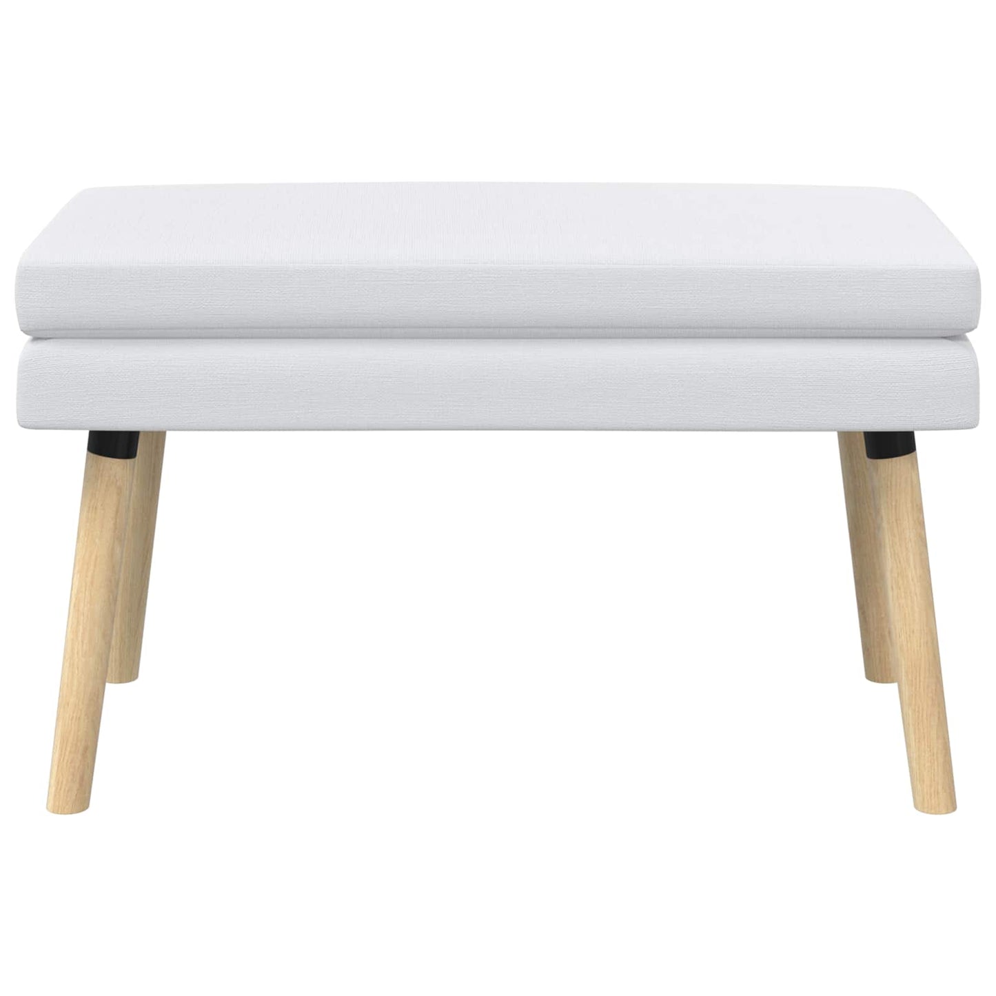 Dobbeltlagret bænk Hvid 80 x 40 x 47 cm Stof