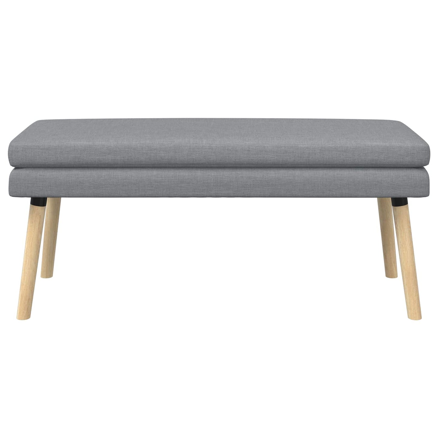 Dobbeltlagret bænk Lysegrå 110 x 40 x 47 cm Stof