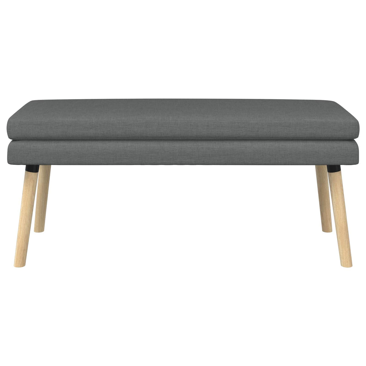 Dobbeltlagret bænk Mørkegrå 110 x 40 x 47 cm Stof
