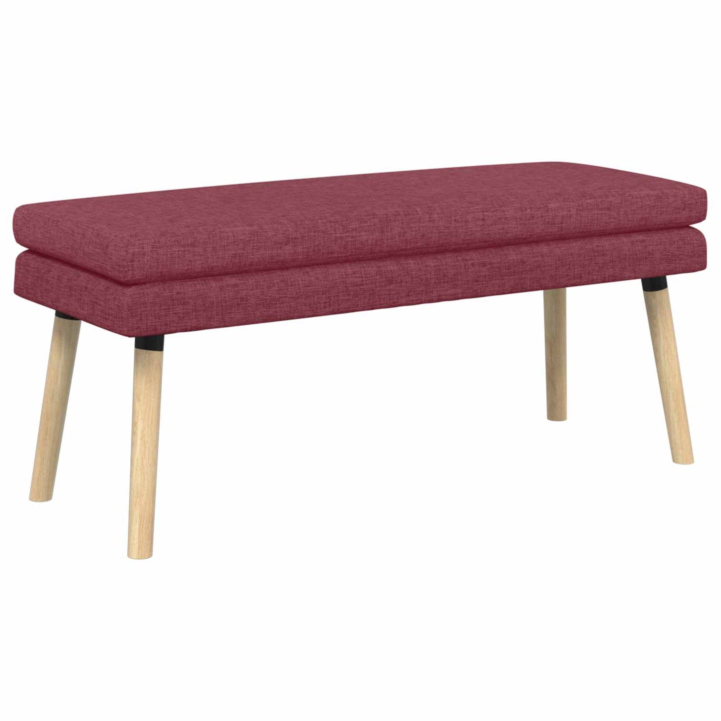 Dobbeltlagret bænk Vinrød 110 x 40 x 47 cm Stof