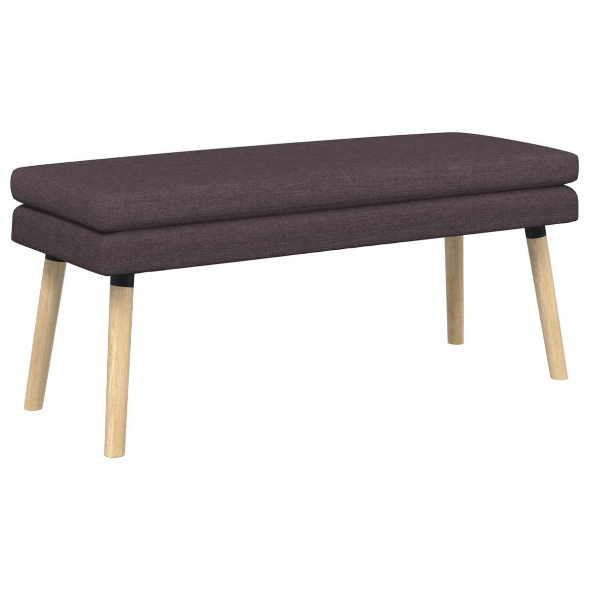 Dobbeltlagret bænk Mørk Brun 110 x 40 x 47 cm Stof