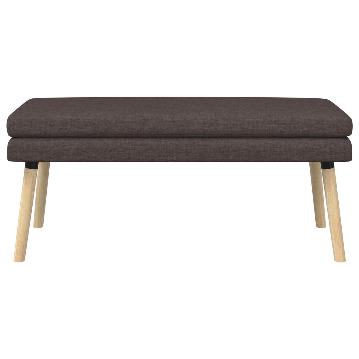 Dobbeltlagret bænk Mørk Brun 110 x 40 x 47 cm Stof