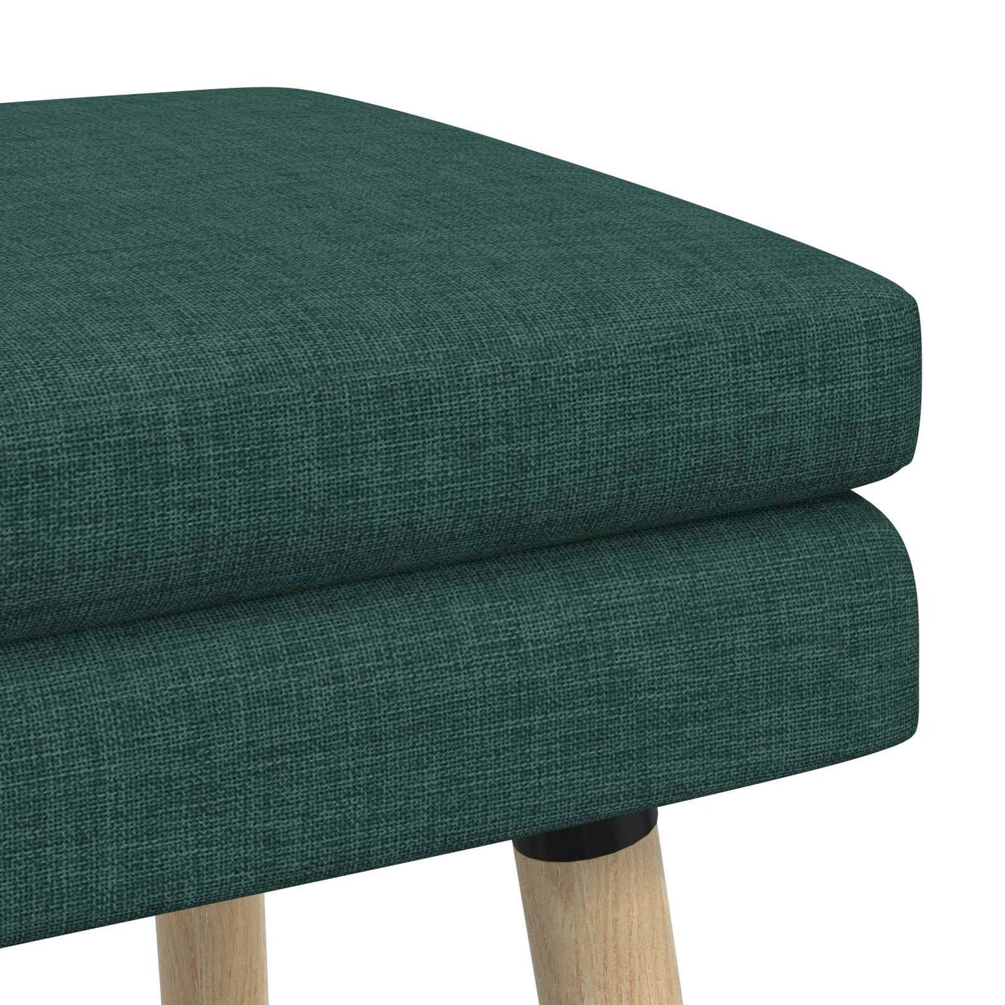 Dobbeltlagret bænk Mørkegrøn 110 x 40 x 47 cm Stof